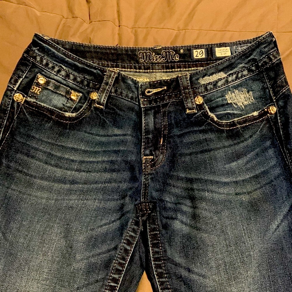 Miss Me Signature Boot jeans size 29 professionally altered inseam 30” - Picture 8 of 8
